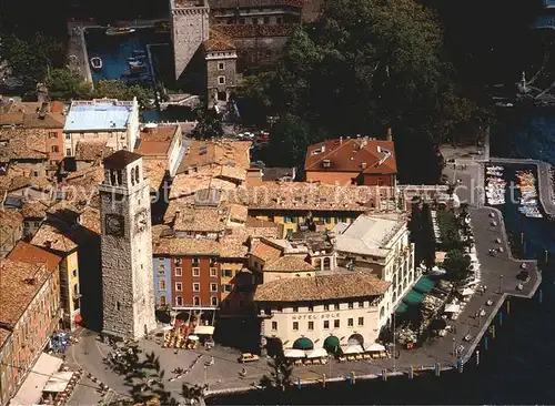 Riva del Garda Fliegeraufnahme mit Hafen Kat. 