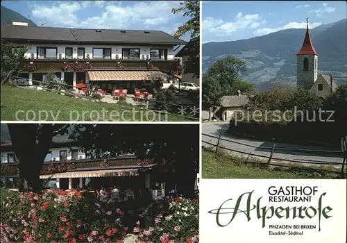 Brixen Suedtirol Gasthof Alpenrose Kat. Bressanone