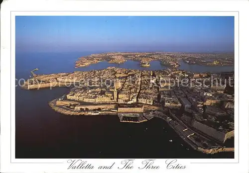 Valetta and The Three Cities Fliegeraufnahme Kat. Malta