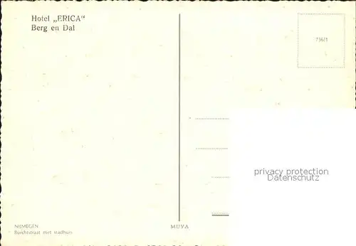 Berg en Dal Hotel Erica Kat. Niederlande