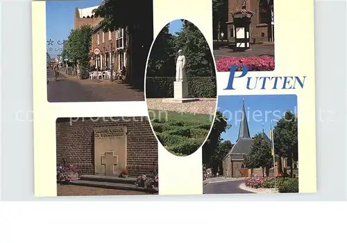 Putten Gelderland Ortspartien mit Denkmal Kat. 