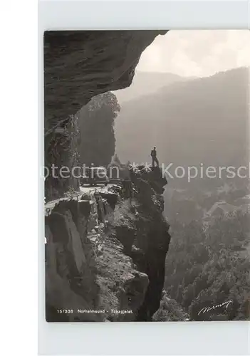 Norheimsund steile Bergstrasse Kat. Norwegen