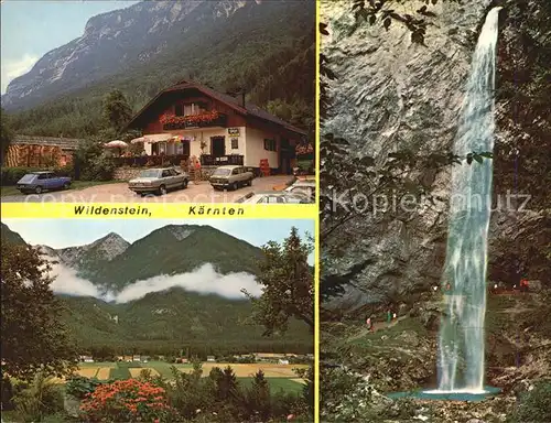 Wildenstein Kaernten Wildensteiner Wasserfall Rasthaus Josef Planteu Kat. 