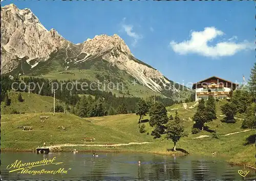 Dienten Hochkoenig Alpengasthof uebergossene Alm Kat. Dienten am Hochkoenig