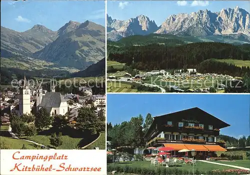 Kitzbuehel Tirol Campingplatz Schwarzsee Wilder Kaiser Hotel Bruggerhof Kat. Kitzbuehel
