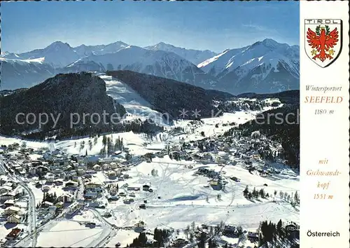 Seefeld Tirol Panorama mit Gschwandkopf Kat. Seefeld in Tirol