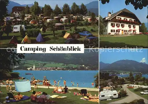 Abersee St Gilgen Salzkammergut Camping Schoenblick Kat. St Gilgen Wolfgangsee