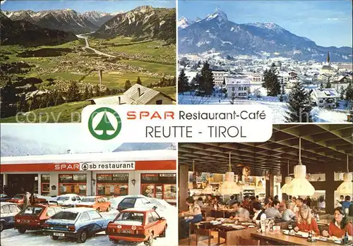 Reutte Tirol Teilansicht Spar Restaurant Cafe  Kat. Reutte