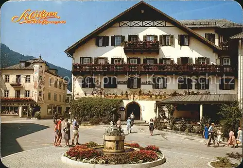 Sankt Gilgen MozartbrunnenGasthof zur Post Kat. Sankt Gilgen