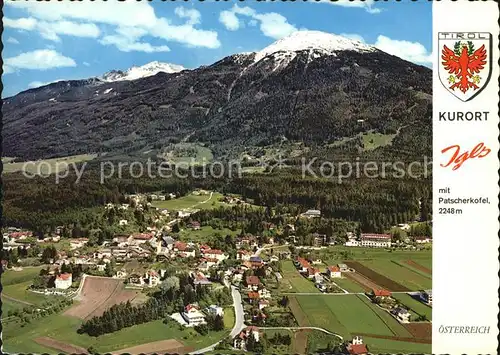 Igls Tirol Fliegeraufnahme mit Patscherkofel Kat. Innsbruck