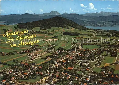 Sankt Georgen Attergau Fliegeraufnahme Kat. Sankt Georgen im Attergau
