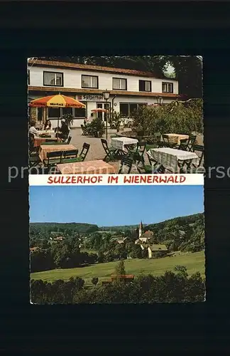 Wienerwald Gasthof Restaurant Sulzerhof Kat. Wienerwald