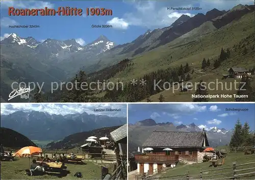 Iselsberg Stronach Roaneralm Huette Nationalpark Hohe Tauern Lienzer Dolomiten Kat. Iselsberg Stronach