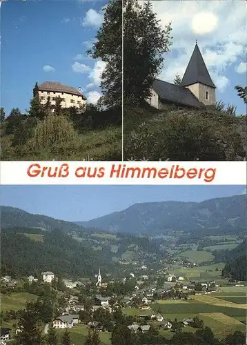 Himmelberg Kirche St Thomas Werschling Schloss Biberstein Panorama Kat. Himmelberg