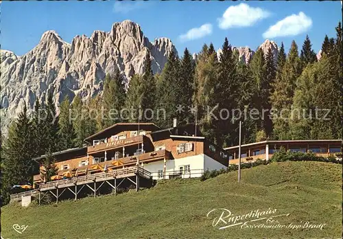 Muehlbach Hochkoenig Alpengasthaus Rupertihaus Kat. Muehlbach am Hochkoenig
