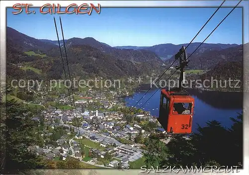 St Gilgen Salzkammergut Gondelbahn  Kat. St Gilgen Wolfgangsee