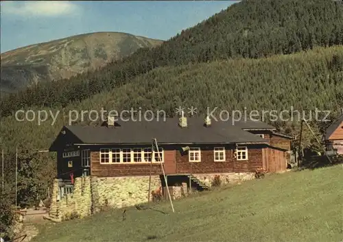 Krkonose Haltestelle der Gebirgsseilbahn Kat. Polen