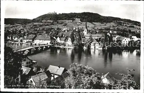 Stein Rhein mit Schloss Hohenklingen Kat. Stein Rhein