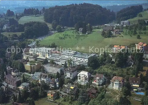 Luzern LU Fliegeraufnahme Klinik Sankt Anna Kat. Luzern