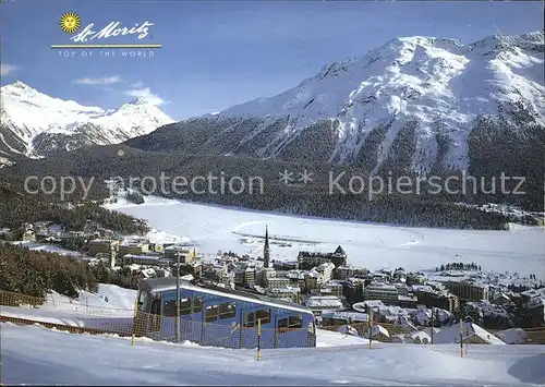 St Moritz GR Panorama Bergbahn Kat. St Moritz