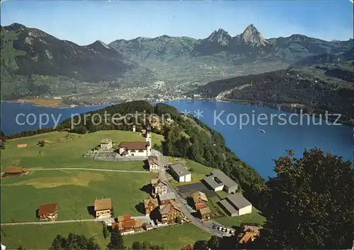 Seelisberg UR Vierwaldstaettersee mit Mythen Schwyzer Voralpen Kat. Seelisberg