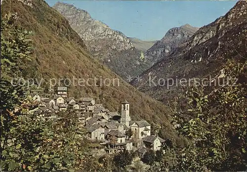 Corippo Panorama Valle Verzasca Kat. Corippo
