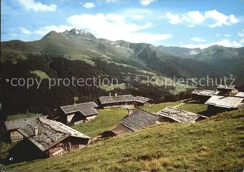 Frauenkirch GR Stafelalp mit Rinerhorn Leidbachhorn Buehlenhorn Kat. Davos