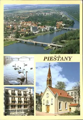 Piestany Fliegeraufnahme mit Bruecken Kat. Piestany