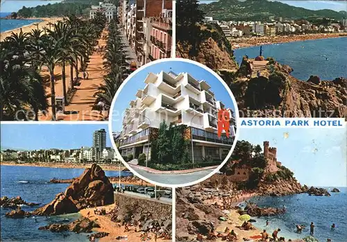 Lloret de Mar Astoria Park Hotel Promenade Burg Strand Kat. Costa Brava Spanien