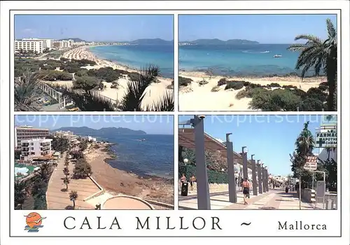 Cala Millor Mallorca Strand Promenade Kat. Islas Baleares Spanien