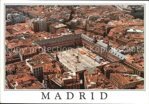 Madrid Spain Fliegeraufnahme Plaza Mayor Kat. Madrid