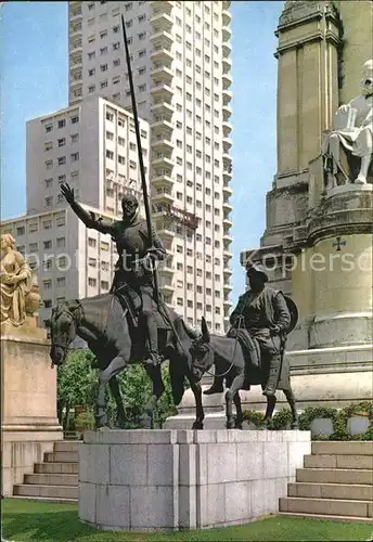 Madrid Spain Spain Square Monument to Cervantes Kat. Madrid