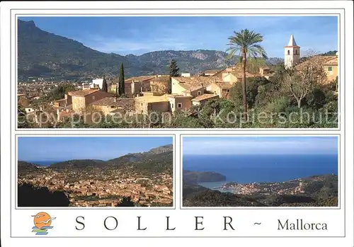 Soller Mallorca Panorama Fliegeraufnahme Kat. 