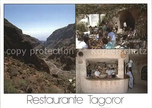 Barranco de Guayadeque Restaurante Tagoror Landschaftspanorama