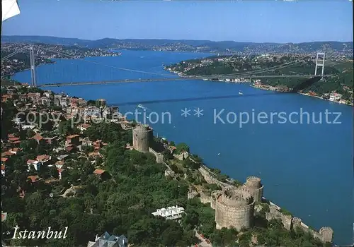 Istanbul Constantinopel Rumelihisari Bosphorus and Fatih Sultan Mehmet Bridge Kat. Istanbul