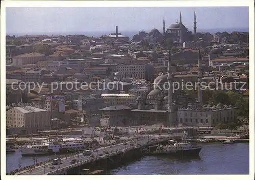 Istanbul Constantinopel Yeni Valide Mosque and Galata Bridge  Kat. Istanbul
