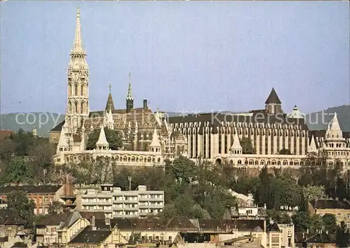 Budapest Matthiaskirche mit Hotel Hilton Kat. Budapest
