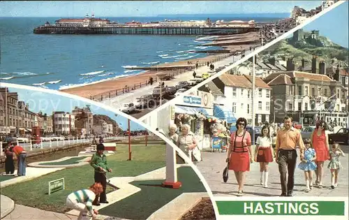 Hastings East Sussex The Pier Mini Golf Old Town and East Hill Kat. Hastings