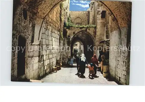 Jerusalem Yerushalayim Altstadt Strasse Kat. Israel