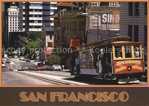 San Francisco California Cable car California Street Kat. San Francisco