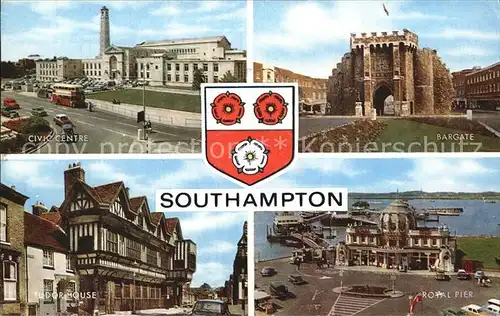 Southhampton Civic Centre Bargate Royal Pier Tudor House Kat. Southhampton