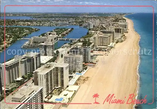 Miami Beach Fliegeraufnahme Kat. Miami Beach