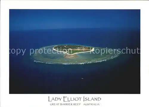Lady Elliot Island Great Barrier Reef Fliegeraufnahme