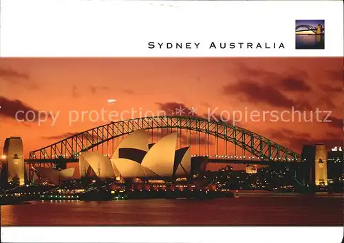 Sydney New South Wales Twilight on Sydney Harbour Sydney Opera House and Bridge Kat. Sydney