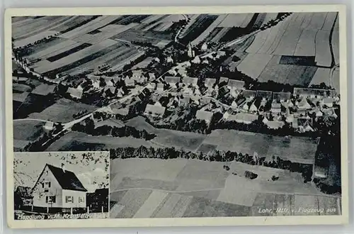 Lohr Main Lohr Mittelfranken Fliegeraufnahme Feldpost x 1941 / Lohr a.Main /Main-Spessart LKR