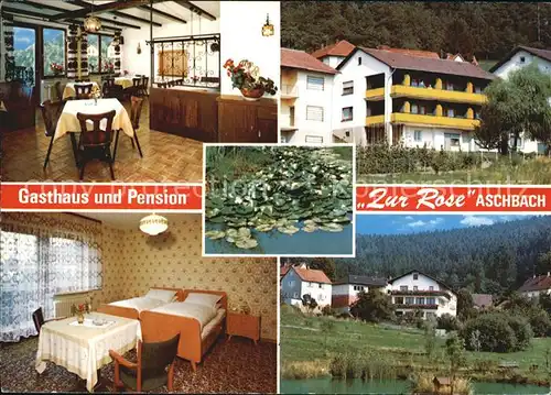 Aschbach Odenwald Gasthaus Pension Zur Rose Kat. Wald Michelbach
