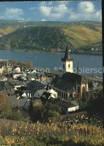 Lorch Rheingau Kirche Luftaufnahme Kat. Lorch