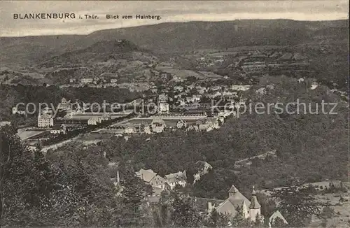 Bad Blankenburg Blick vom Hainberg Kat. Bad Blankenburg