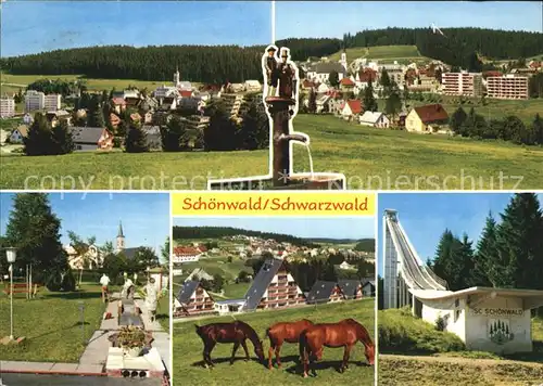 Schoenwald Schwarzwald Panorama Minigolf SC Schoenwald Kat. Schoenwald im Schwarzwald