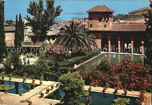 Granada Andalucia Alhambra mit Garten Kat. Granada